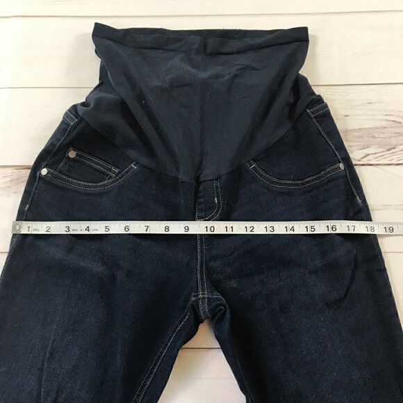 Indigo Blue Secret Fit Belly Stretch Ankle Maternity Jeggings - Picture 9 of 15